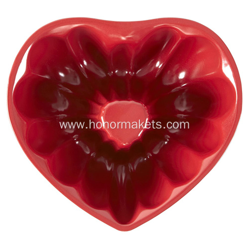 Silicone heart cake mold